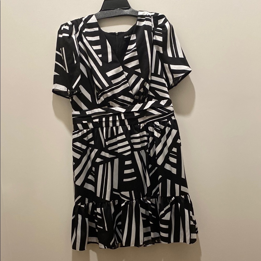 Karl Lagerfeld Black and White Dress
